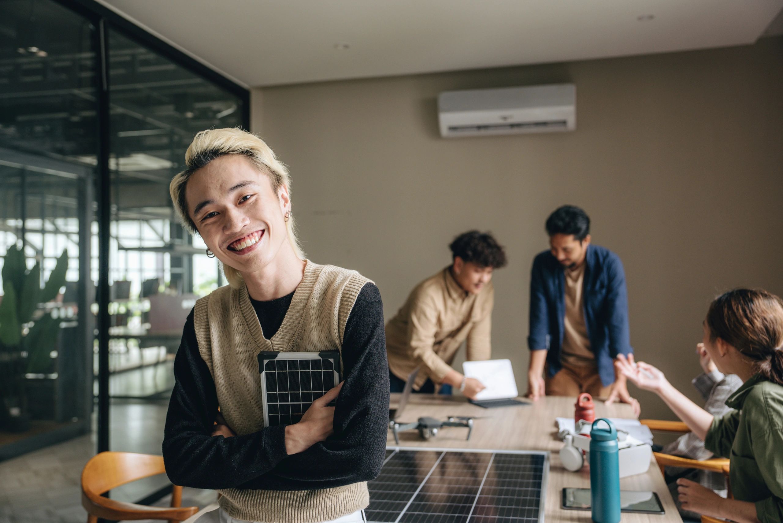 modern finance business office renewable energy real estate